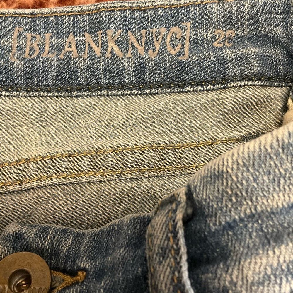 Blank NYC Jeans, Size 8 / 28. Slightly Distressed, Straight Leg. Anthro, - Picture 8 of 15